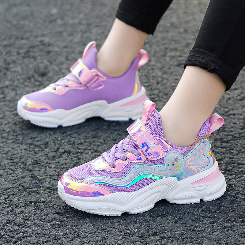 女童运动鞋春季透气儿童波鞋中大童旅游鞋小孩鞋子小学生女童鞋