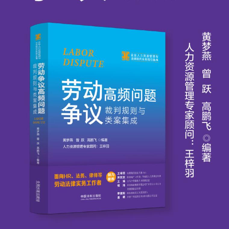[正版]2023新书 劳动争议高频问题裁判规则与类案集成 黄梦燕 曾跃等 企业人力资源管理与法律顾问实务指引丛书 HR法高清大图