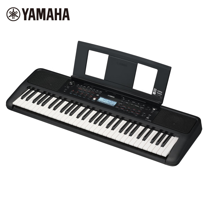 YAMAHA雅马哈电子琴PSR-E383 61键初学者儿童成年娱乐学习专业演奏教学力度键电子琴