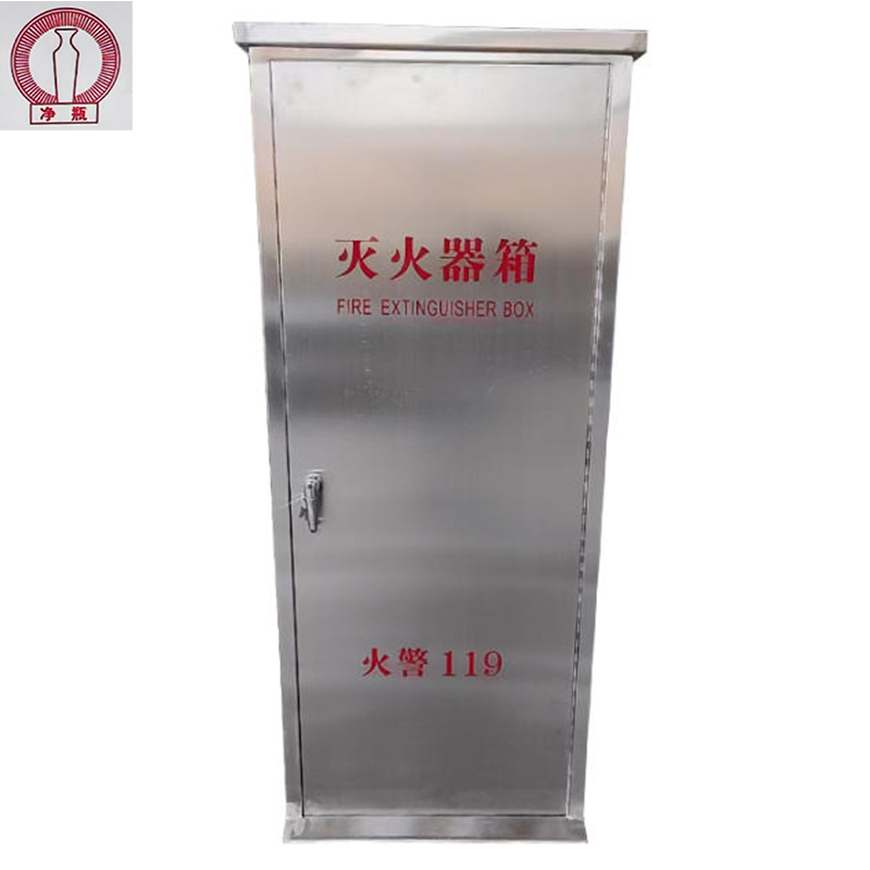 净瓶 不锈钢推车灭火器箱 35kg/台高清大图