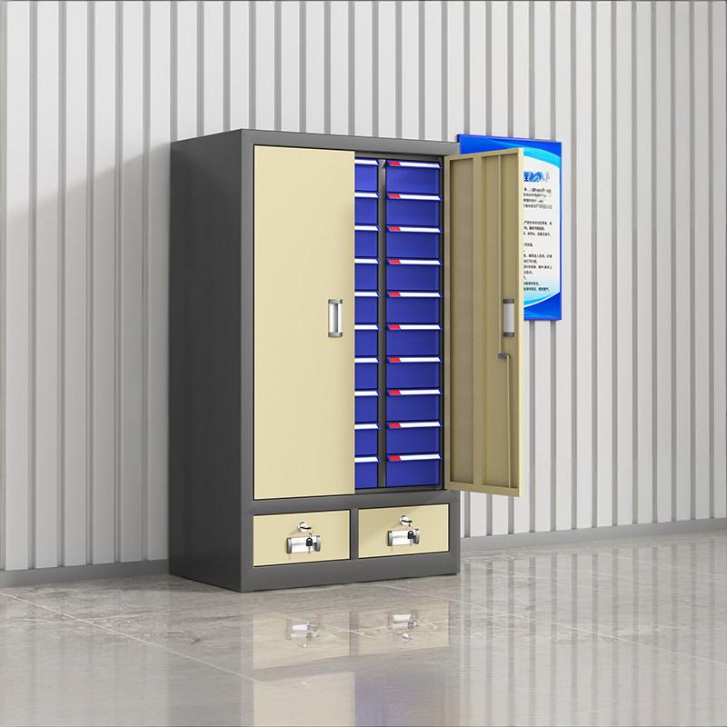 鑫环境 30抽带门+二斗 零件收纳柜 单位:台 36*61*105CM (抽屉颜色 蓝色/透明)