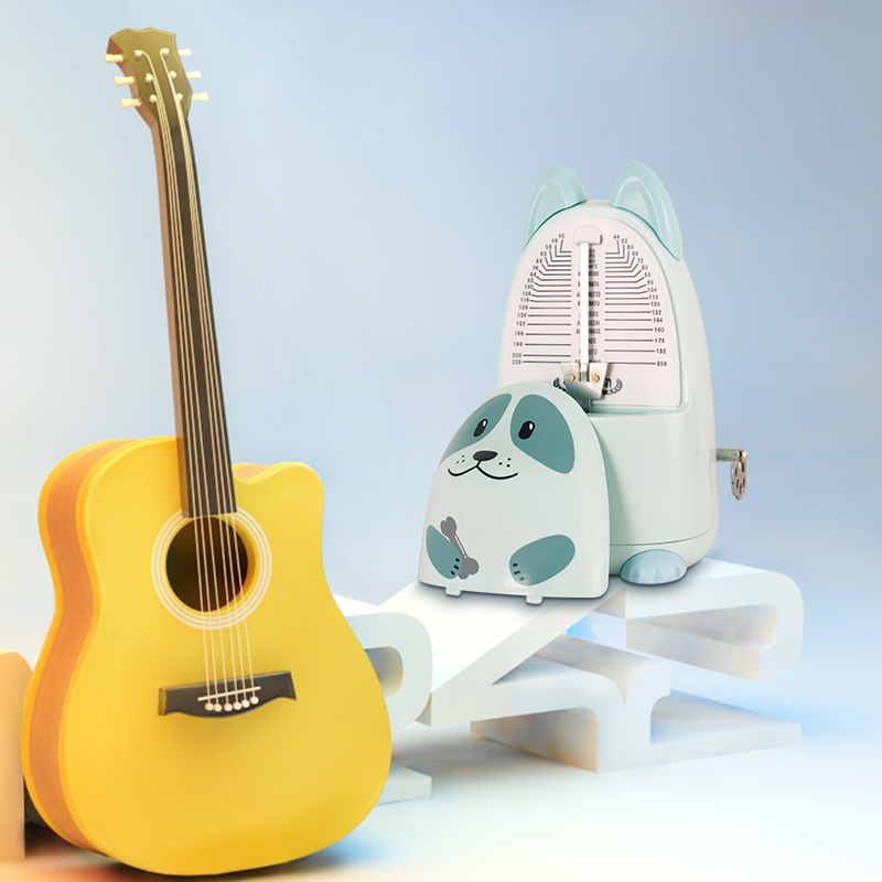 卡通机械节拍器柯基狗节拍器通用儿童卡通机械式钢琴古筝吉他琵琶考级
