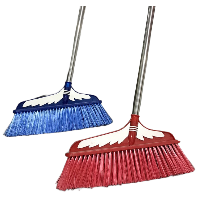 礼千初 家用塑料丝单扫把扫帚笤帚塑料清洁笤帚软毛铁杆懒人不带簸箕 8005高清大图