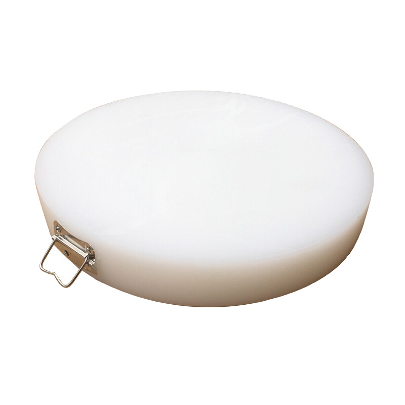 加厚圆形砧板塑料菜板粘板菜墩切菜板剁肉墩占板刀板案板38x厚2家用款