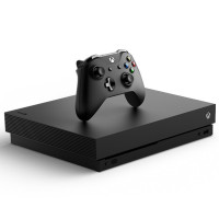 微软(Microsoft) Xbox One X 家庭娱乐游戏机 4k超清 HDR高动态画面 1TB存储 黑色