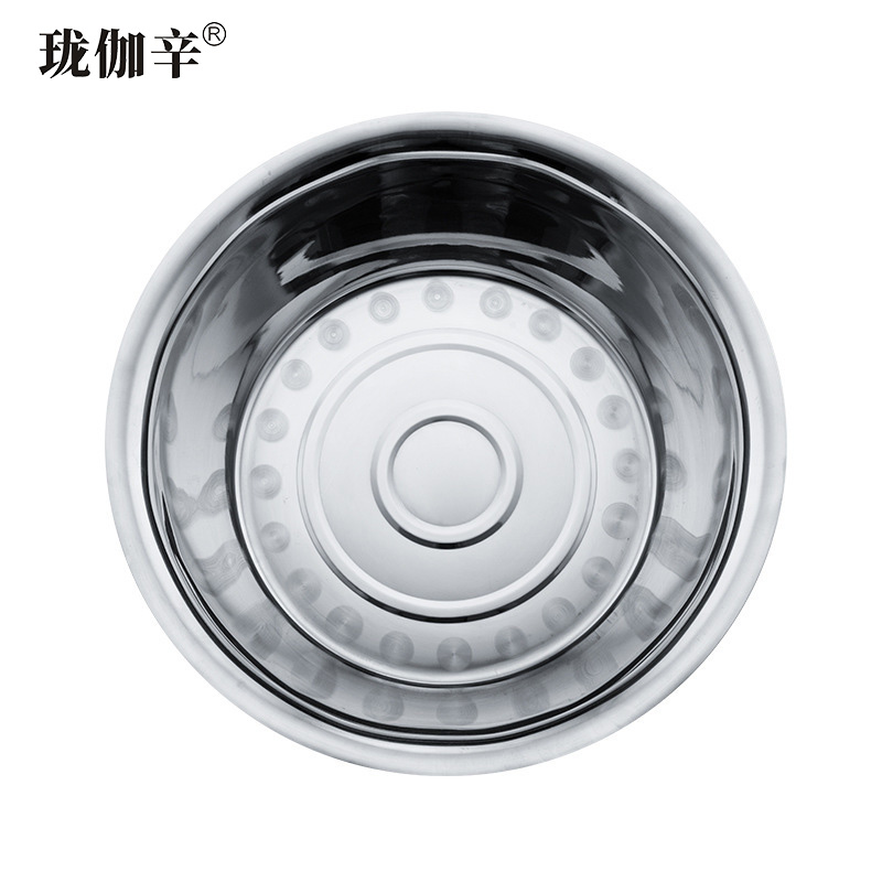 珑伽辛 加厚不锈钢盆 菜盆 大盆 50cm/个高清大图