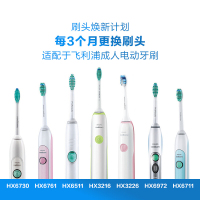 飞利浦(Philips) 电动牙刷头HX6011 单支装标准型清洁刷头适配HX6730/HX3216/HX6921等型号