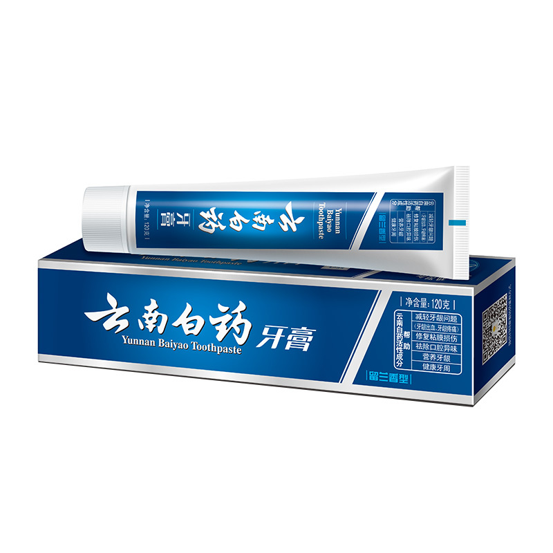 牙膏 云南白药牙膏留兰香型120g