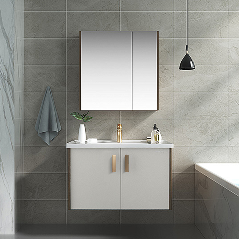 九牧卫浴官方旗舰浴室柜组合现代轻奢卫生间一体洗漱台挂壁洗脸池