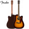芬达自营 Fender CD-140SCE系列 原声 单板桃花芯木背侧板 民谣缺角电箱木吉他41英寸 渐变色+送琴箱