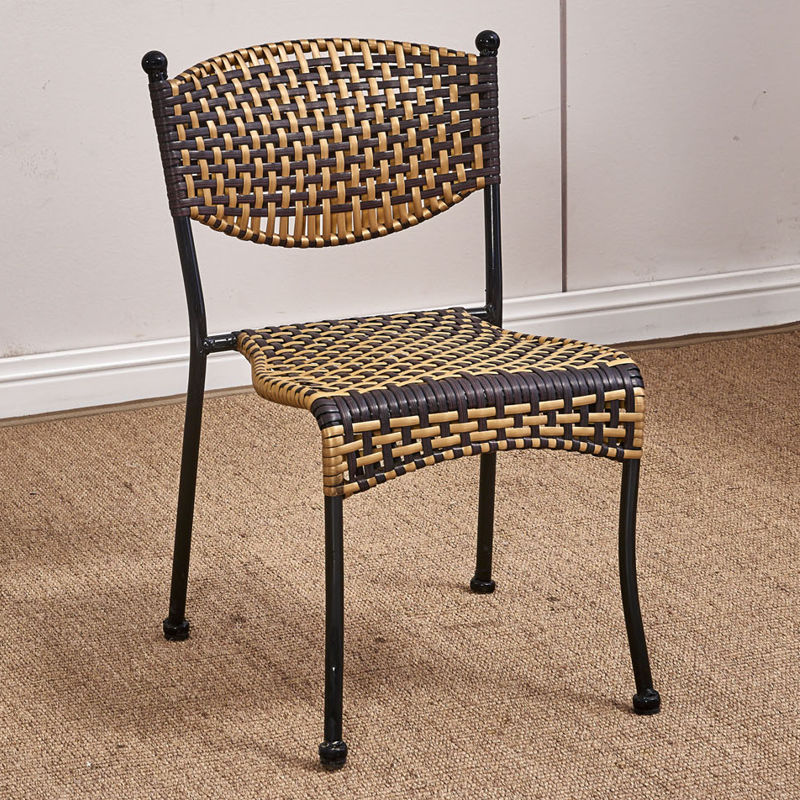 编织藤编凳子椅子靠背成人椅塑料阳台椅户外儿童椅家用餐凳小藤椅 33