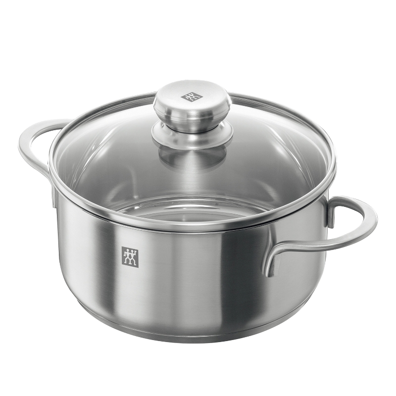 双立人TWIN Nova Ⅲ 20cm 浅汤锅不锈钢汤锅厨房家用 浅烧锅精品 锅具