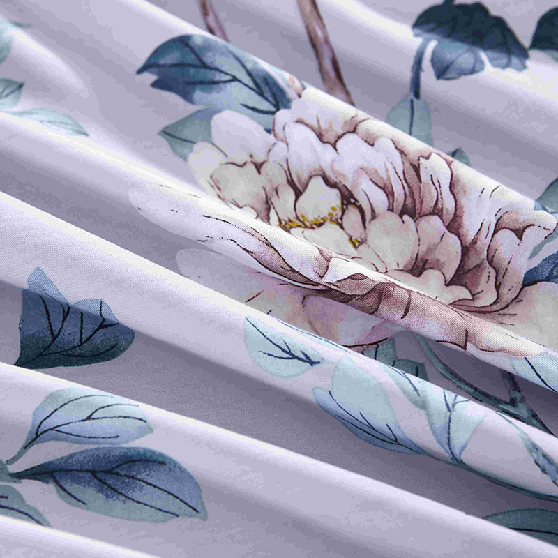 梦洁家纺 纯棉印花四件套:拂晓 200*230cm高清大图