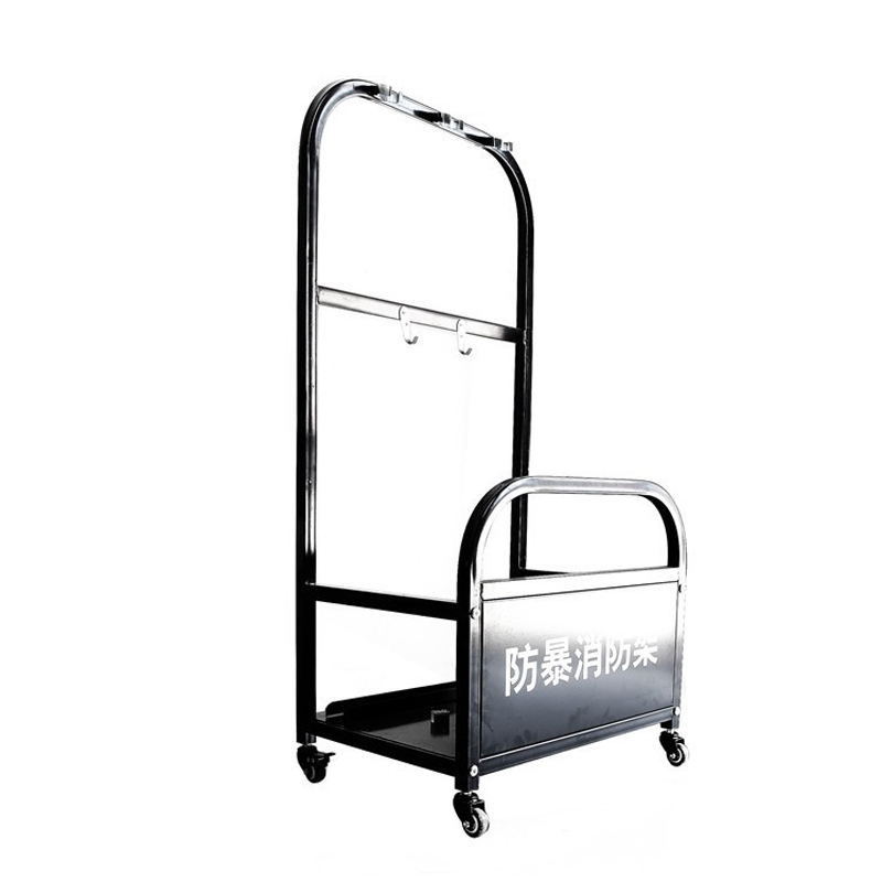 翌嘉YJ4121702 防暴装备架保安安防消防展示架陈列架 黑色高清大图