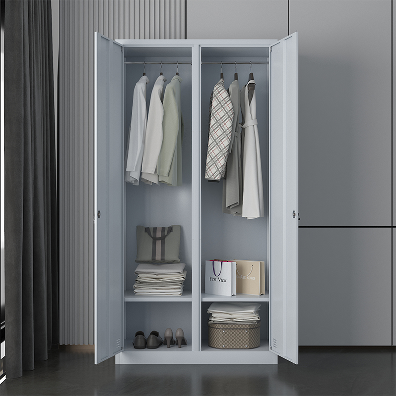 中豫鑫泽ZYXZ4071949铁皮更衣柜储物柜寄存包柜鞋柜 2门更衣柜 (加厚款)高清大图