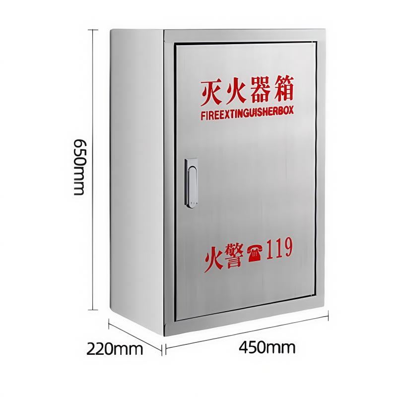 义尊 不锈钢灭火器箱 6-8KG*2 个高清大图