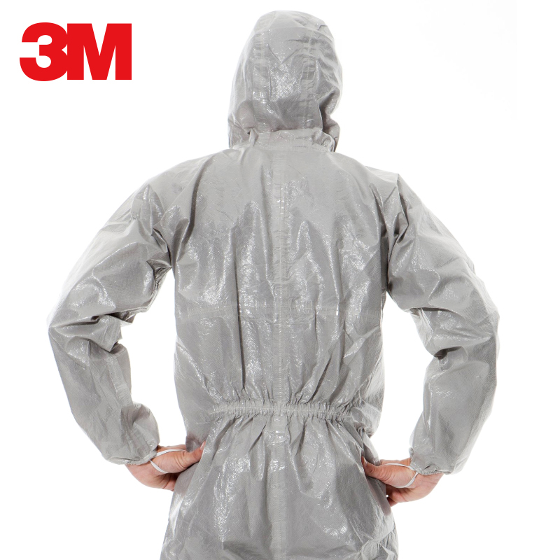 3M 4570防护服防强酸碱化学液体/防细菌微生物 医药加工防化服 M# 1件高清大图