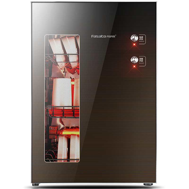 凡萨帝(fasato)ZTP-60家用消毒柜60L小容量迷你立式桌面柜式厨房消毒柜 不锈钢三层架 高温二星消毒高清大图