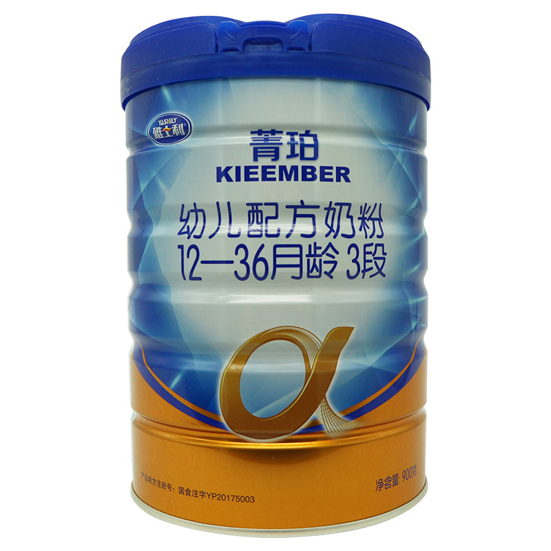 雅士利（Yashily）菁珀幼儿配方奶粉3段 900g 超级a金装升级款（12-36个月幼儿适用）
