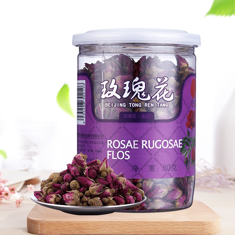 同仁堂玫瑰花茶80g/瓶