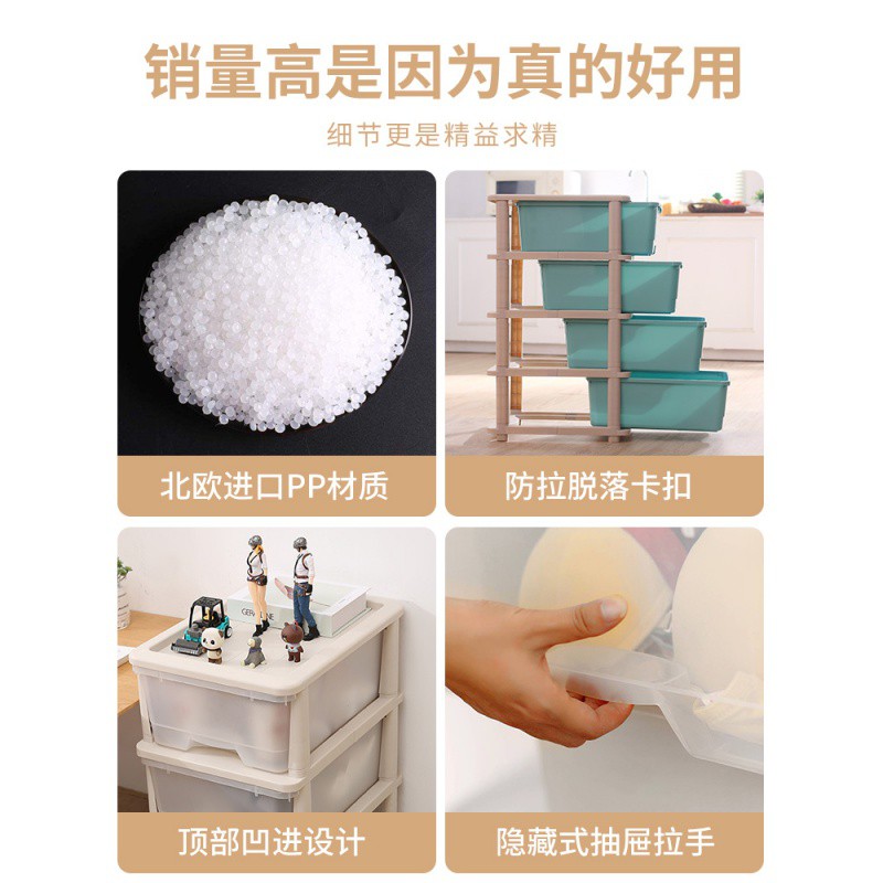 抽屉式塑料透明宝宝衣物储物柜子家用儿童玩具整理箱收纳盒 三维工匠收纳箱高清大图