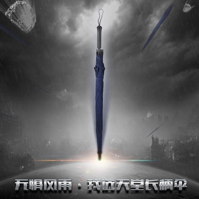 天堂 13024E 70cm*8骨@ 雨伞 藏青色 (计价单位:把)高清大图