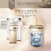 卡萨帝（Casarte）8.5公斤直驱变频波轮洗衣机 强力波 免清洗 C801 85MSU1 香槟金