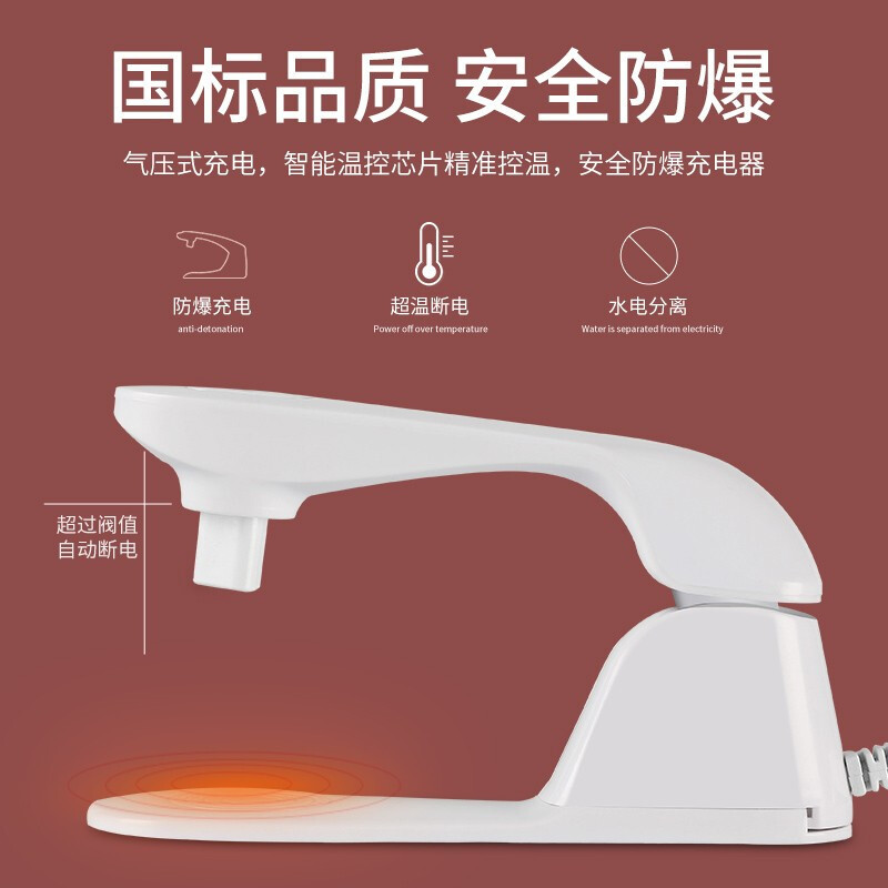 赛亿暖手宝充电取暖器 热水袋 暖手袋 暖宝宝 暖水袋 充电防爆多功能 已注水加绒电暖器NS510