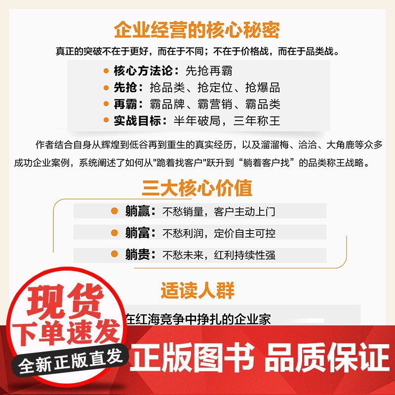 品类称王战略 张少华 著 广告营销经管、励志 正版图书籍 电子工业出版社高清大图