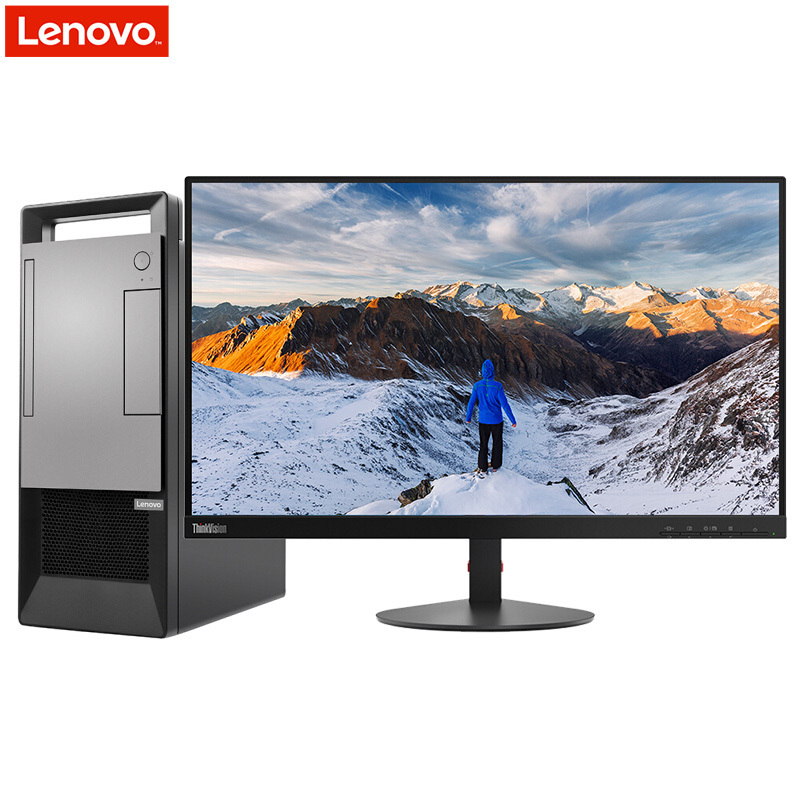 联想(Lenovo)扬天T4900v 商用台式电脑 23.8英寸屏(I5-8400 8GB+8GB 1TB 2G独显 刻录)