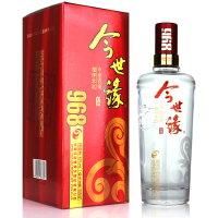 单瓶装 42度今世缘白酒968系列红盒 500mL 喜庆红盒 国产白酒