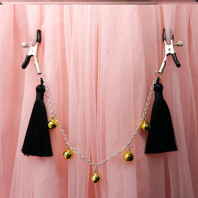 吉祥小炮奶夹胸夹情趣乳头夹子揉捏拉珠乳饰女奴饰品用品具男用调情sm