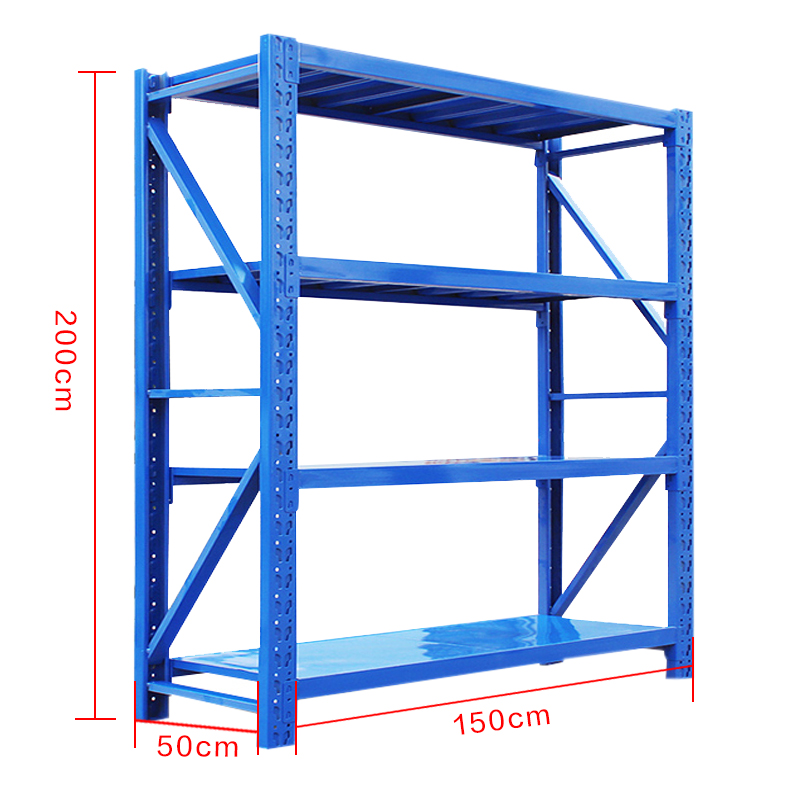 峰汇园承重180kg货架置物架钢制货架长150宽50高200CM高清大图