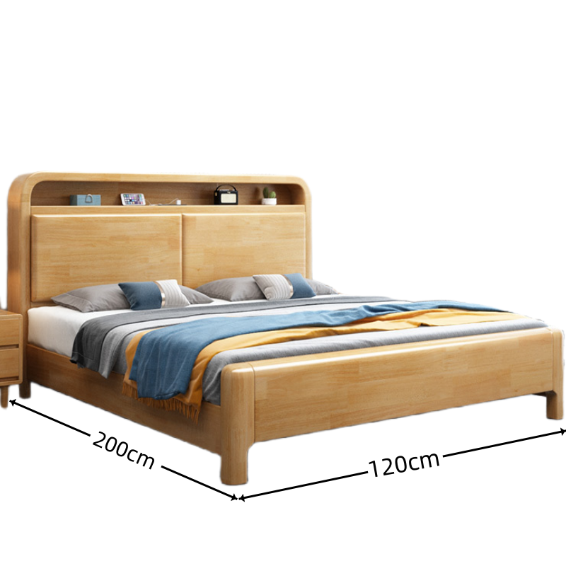 豫龙都床+床头柜1.2m套高清大图