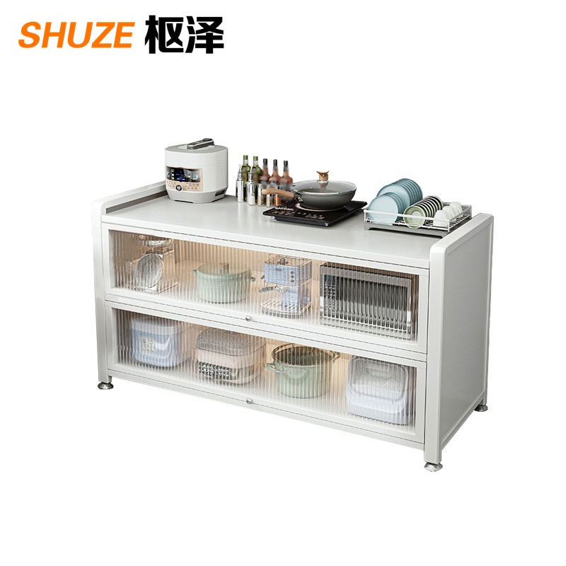 枢泽 碗柜 家用杂物储物柜 100*34*80CM 个高清大图