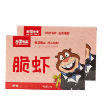 海狸先生脆虾香酥脆皮虾熟食干货烘干即食虾宝贝孕妇零食24g*2盒