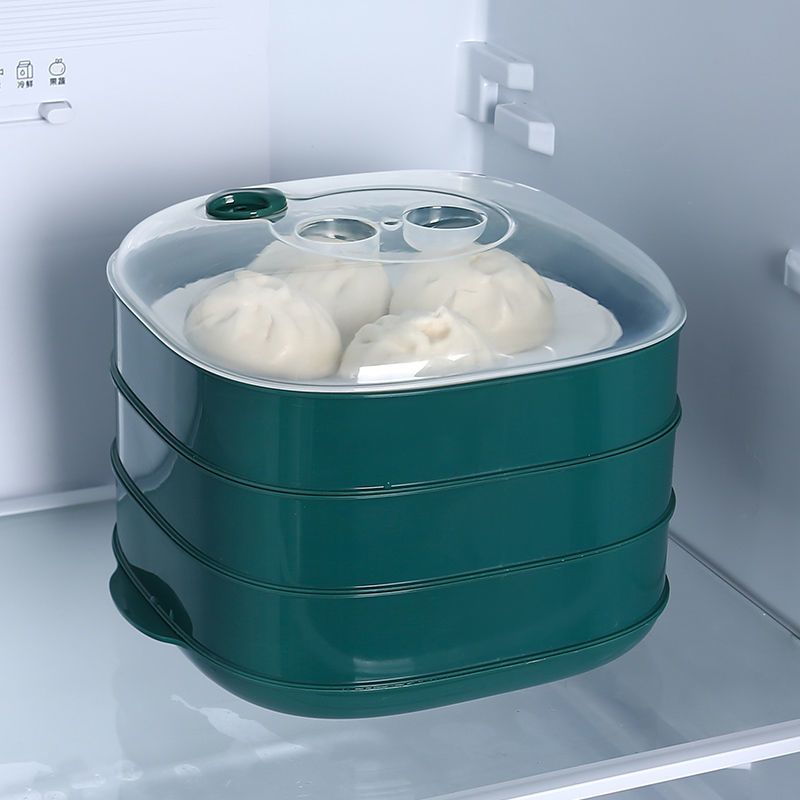 墨绿 【单层】25*6无盖无底盘 微波炉专用蒸笼器皿加热包子馒头家用蒸笼带盖隔水热菜多功能蒸盒