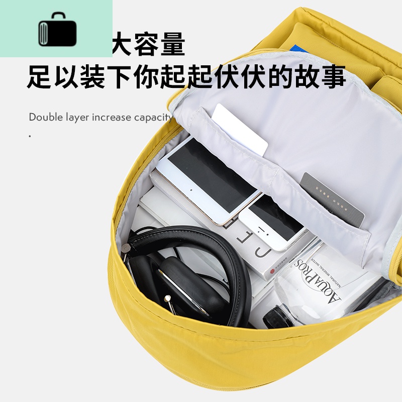 旅行背包高中行李双肩出差旅游中学生初中生书包女超大容量电脑包NEW LAKE女士双肩包高清大图