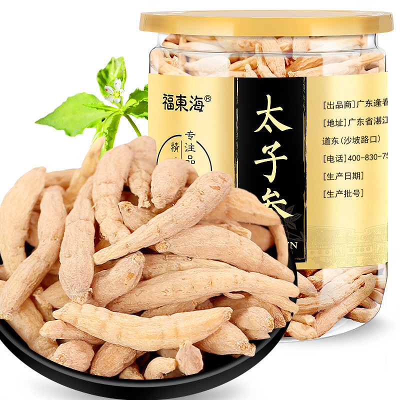 福东海太子参150克/瓶 儿童参 可磨太子参粉 和皂角米雪燕百合煲汤 太子参养生茶