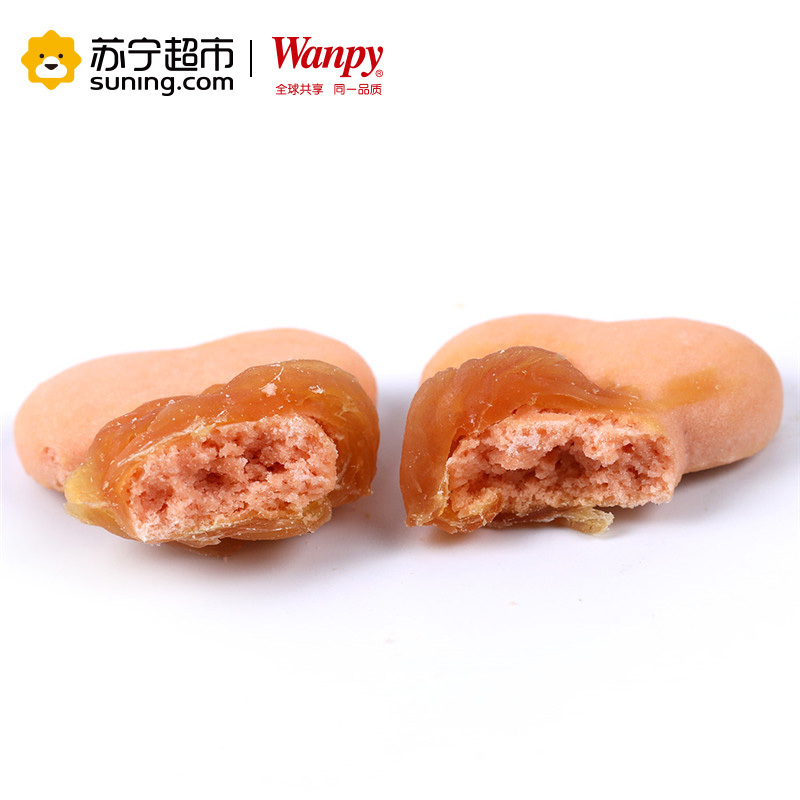 Wanpy顽皮狗零食犬用鸡肉饼干卷450g训狗奖励零食狗狗肉干肉片磨牙