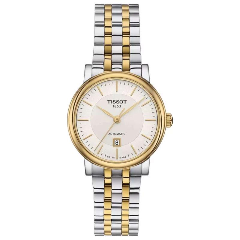 TISSOT30mm自动机械女表防水50米日期显示简约时尚表盘