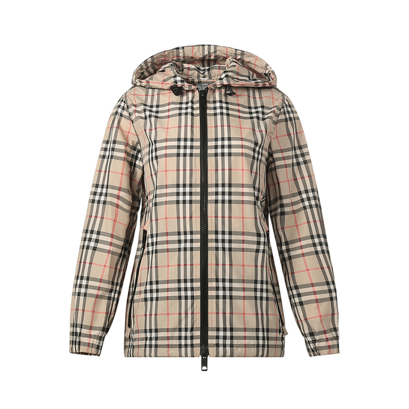 博柏利 burberry 女款连帽夹克上衣外套8059490