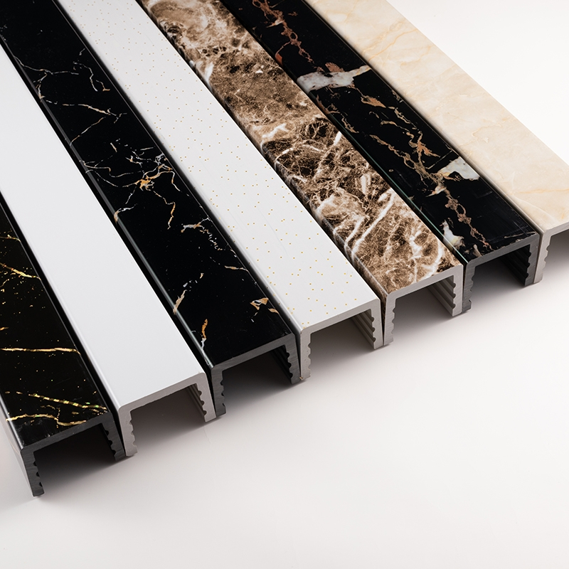 浴室挡水条卫生间淋浴房pvc仿大理石一字型地面拦水隔水石基