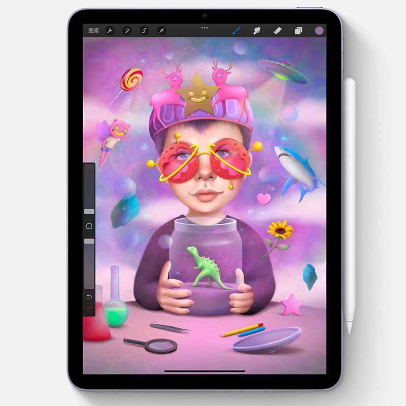 苹果Apple iPad Air 5 2022款平板电脑 10.9寸屏 64G 深空灰色 WIFI版