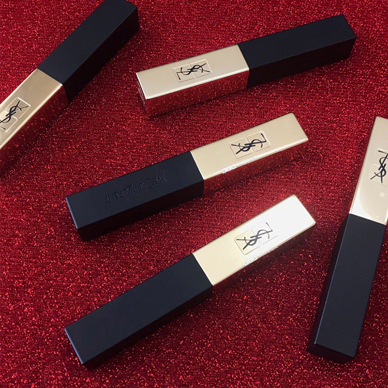 YSL圣罗兰 小金条哑光细管唇膏口红2.2g 12#干枯玫瑰