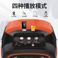 Malata万利达k05广场舞音响户外摆摊无线话筒K歌便携大音量大功率蓝牙音箱小型播放器家用唱歌音响低音炮 蓝色标配