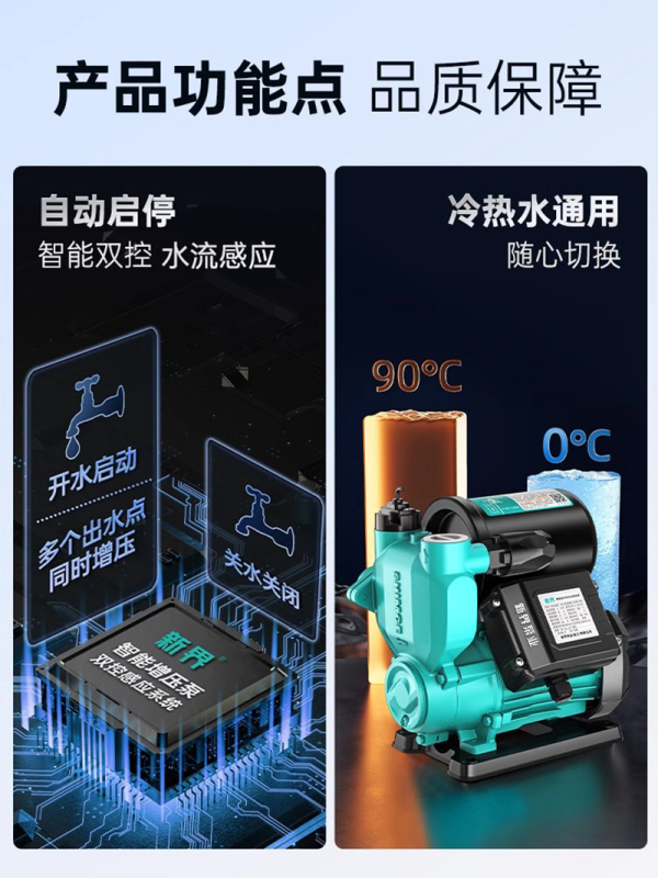 上元泵业 单相550W-3方流量20米扬程1寸25mm 220V