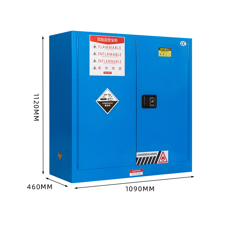 臻远zyaqg-b30工业安全柜防爆柜化学品实验柜可燃液体存储柜 30加仑蓝色高清大图