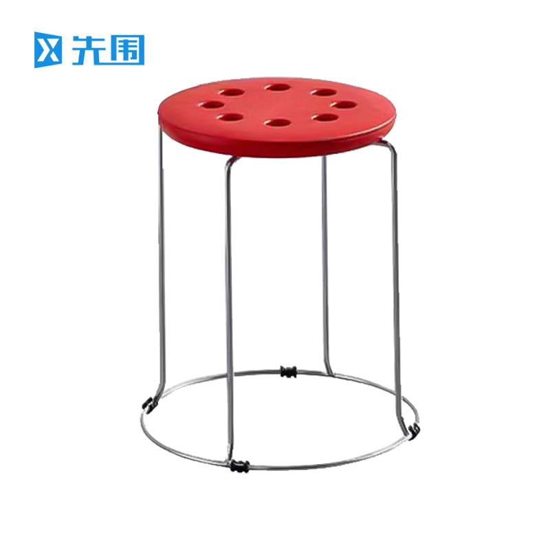 先围 圆凳 钢柱10mm粗凳高45cm 个高清大图