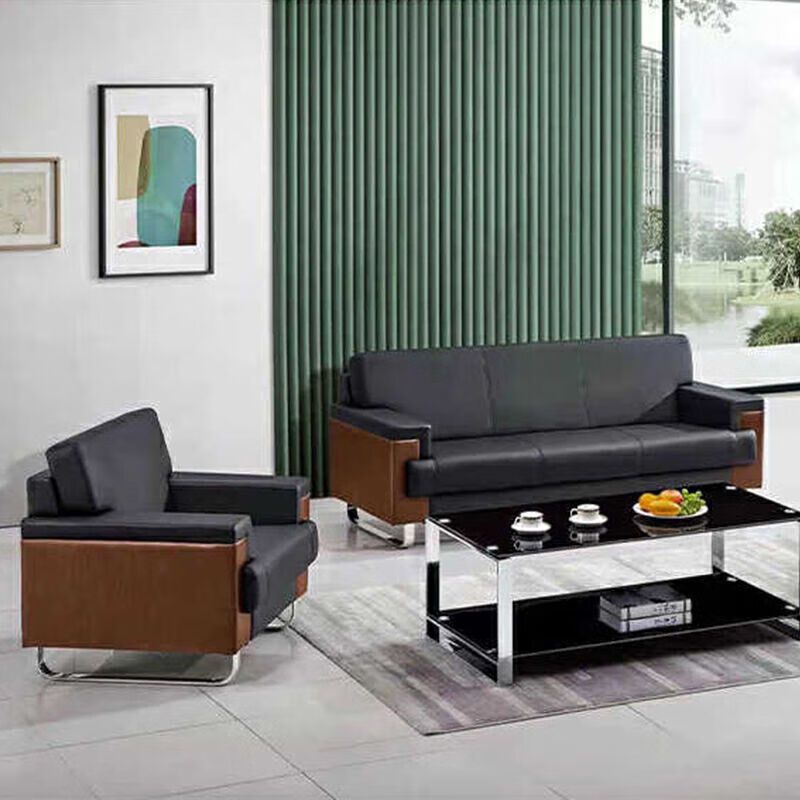 圣斯顿 S-HB606-3C 三人位沙发2200*820*850mm(单位:张)黑色高清大图